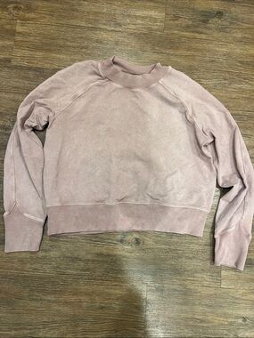 Lululemon Washed Dusty Rose Crewneck Sweatshirt